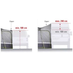 Freistehendes Busvorzelt High Peak Tour 2.0 -Camping Förderung vorzelt fuer busse campingbusse high peak tour2 0 verstellbare anschlusshoehe 1000 5 22658