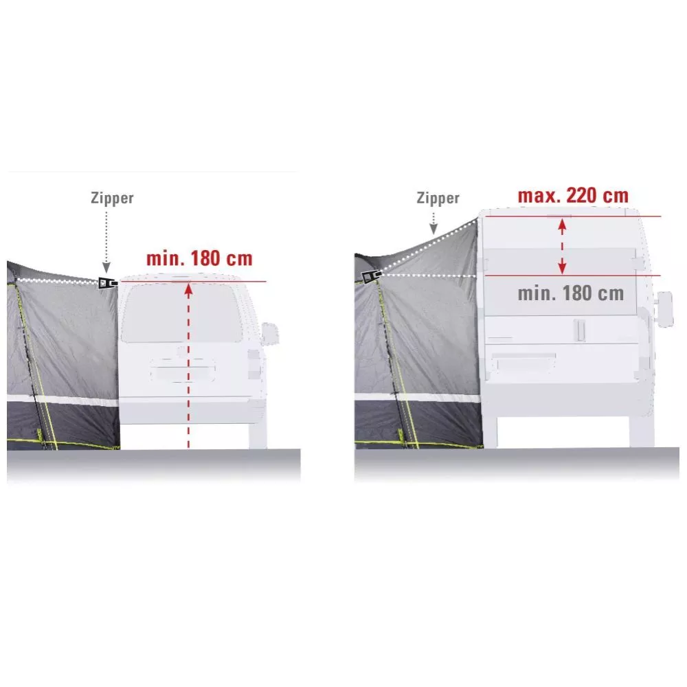 Freistehendes Buszelt High Peak Trentino 2.0 8 Freistehendes Buszelt High Peak Trentino 2.0 – Bild 8