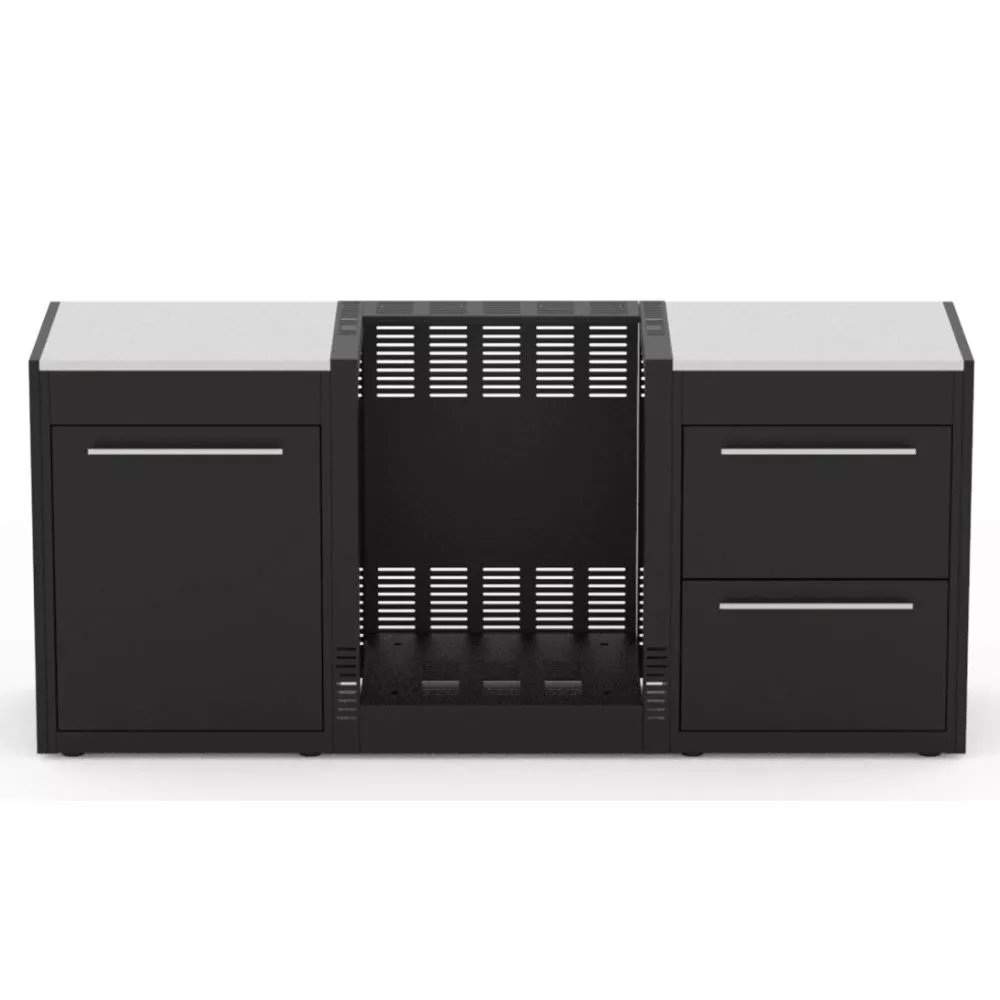 Weber Outdoorküche BBQ-Kitchen, 2er Set Für Genesis E-415 Ohne Seitenkocher 2 Weber Outdoorküche BBQ-Kitchen, 2er Set Für Genesis E-415 Ohne Seitenkocher – Bild 2