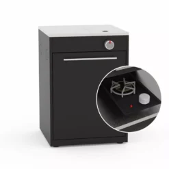 Weber Outdoorküche BBQ-Kitchen 231, 2er Set Für Genesis S-335 Mit Seitenkocher -Camping Förderung weber bbq kitchen gaskocher modul schwarz gassgrillkueche 1000 4 26572