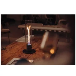 Höfats SPIN 1200 Tischfeuer, Schwarz -Camping Förderung windlicht hoefats spin 1200 schwarz indoor outdoor tischfeuer dekoration 1000 4 25745