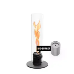 Höfats SPIN 1200 Tischfeuer, Schwarz -Camping Förderung windlicht tischfeuer spin 1200 farbe schwarz mit bio burner eco ring und loeschdeckel hoefats zubehoer 1000 2 25745