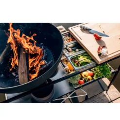 Fire Kitchen Höfats 5-teiliges Edelstahlbehälter-Set -Camping Förderung zutaten griffbereit haben edelstahl behaelter set hoefats fire kitchen zubehoer fuenfteilig 1000 4 26342