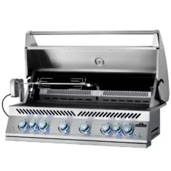 Einbau-Gasgrill Napoleon Integrierter 44 RB Der Serie 700 Inklusive Drehspiess Und Innenbeleuchtung -Camping Förderung zweigeteilter infrarot heckbrenner zweigeteilter warmhalterost napoleon edelstahl einbaugrills serie700 44rb 1000 11 26066